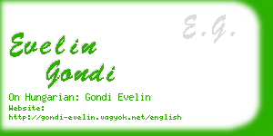 evelin gondi business card